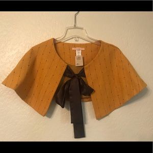 Gold & brown wool blend shrug